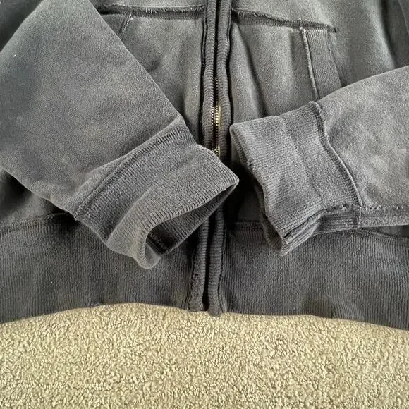 🔥Vintage Y2K Abercrombie & Fitch Spell out Faded Distressed Zip Up Mens Hoodie - Picture 8 of 16